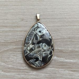 Sterling Silver Jasper Gemstone Pendant
